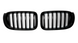 Решетка радиатора ноздри BMW X3 F25 X4 F26 (2014-2018) черный глянец BMW-F25140 фото 1