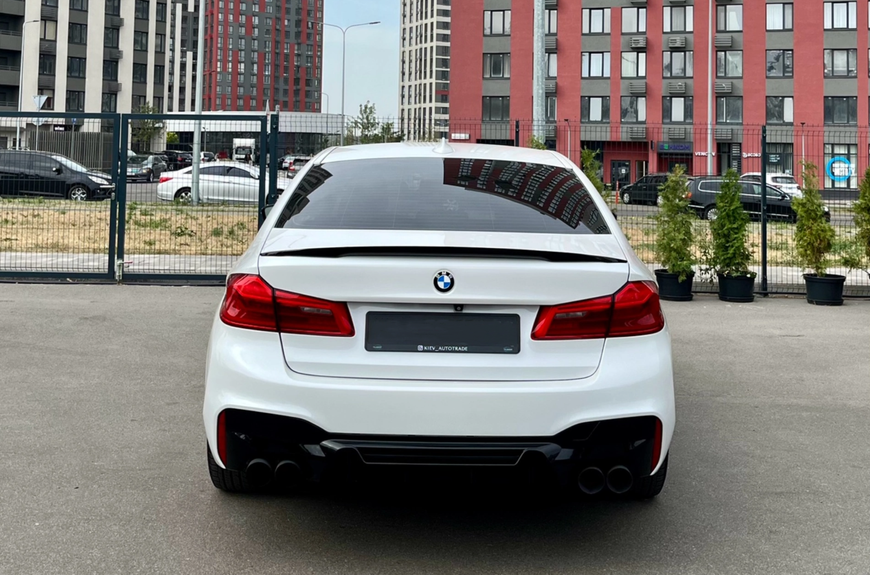 Спойлер BMW G30 M5 F90 стиль M Performance черный глянец 7931 фото