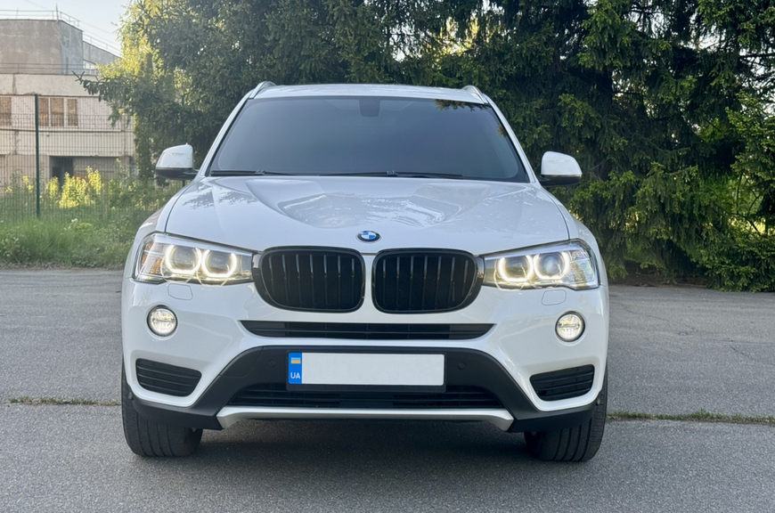 Решетка радиатора ноздри BMW X3 F25 X4 F26 (2014-2018) черный глянец BMW-F25140 фото