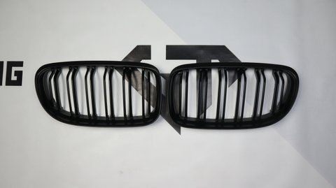 Решітка радіатора ніздрі BMW Е90 E91 (2008-2012) чорний мат BMW-E90082 фото