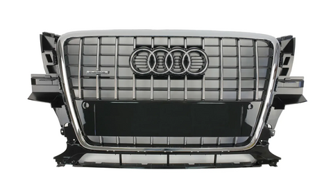 Решітка радіатора Audi Q5&nbsp;8R (2008-2012) чорна з хромом в стилі S-Line Q5-S081 фото