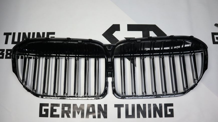 Решітка радіатора ніздрі BMW G11 G12 (2019-2022) чорний глянець BMW-G12212 фото