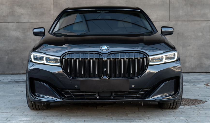 Решітка радіатора ніздрі BMW G11 G12 (2019-2022) чорний глянець BMW-G12212 фото