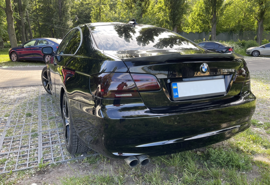 Спойлер BMW E92 стиль M4 карбон 1208 фото
