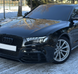 Решітки переднього бампера на Audi A5 8T (2007-2016) Чорні в стилі RS RS5-0815 фото 4
