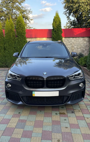 Решетка радиатора ноздри BMW X1 F48 (2015-2019) черный мат BMW-F48162 фото