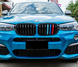 Решетка радиатора ноздри BMW X3 F25 X4 F26 (2014-2018) M-color BMW-F25143 фото 4