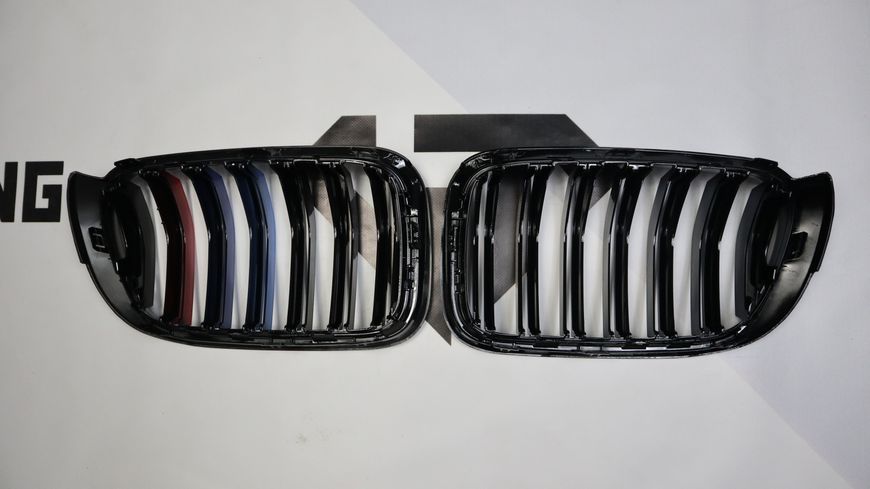 Решетка радиатора ноздри BMW X3 F25 X4 F26 (2014-2018) M-color BMW-F25143 фото