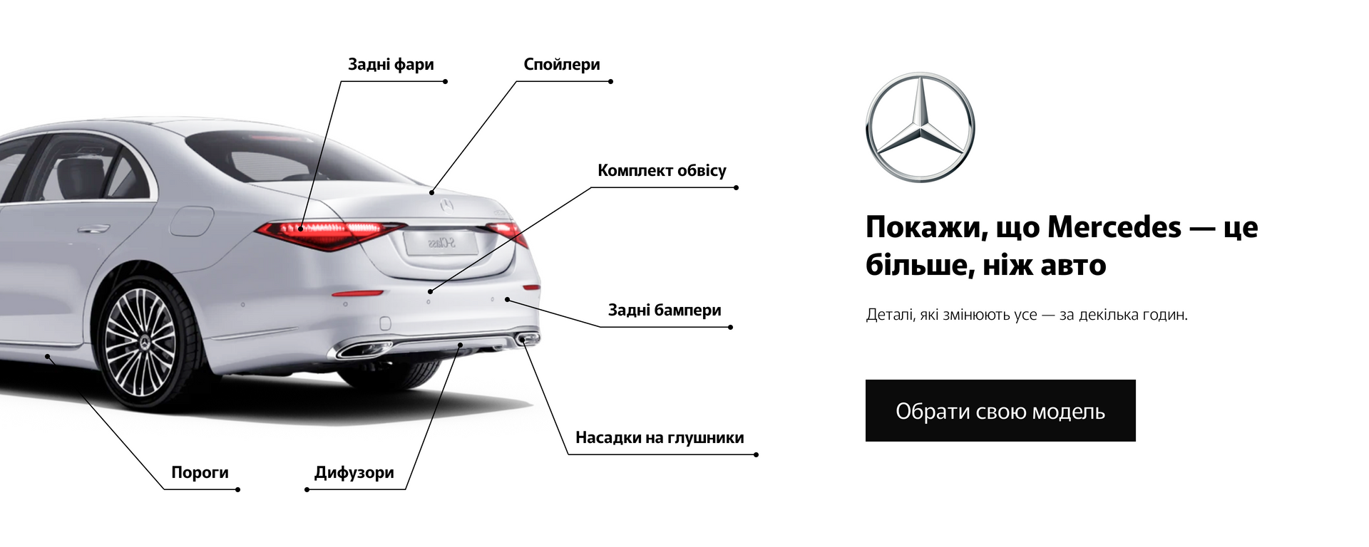 Запчастини для Mercedes