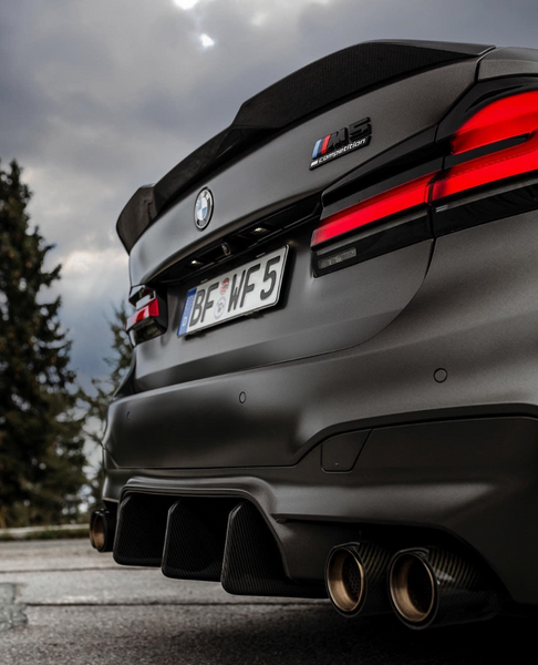 Спойлер BMW G30 M5 F90 стиль CS карбон 777 фото
