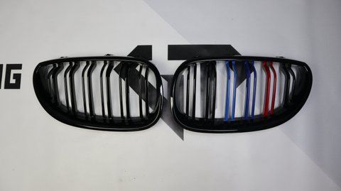 Решетка радиатора ноздри BMW Е60 E61 (2003-2010) M Color 616 фото