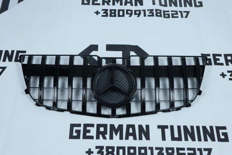 Решітка радіатора Mercedes GLK-Class X204 (2012-2015) в стилі GT Чорна MB-X204147 фото